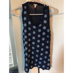 Flower J Crew tank top